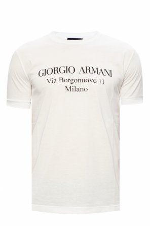 Giorgio armani ロゴTシャツ GIORGIO ARMANI - ジョルジオアルマーニ ロゴ Tシャツ 新作